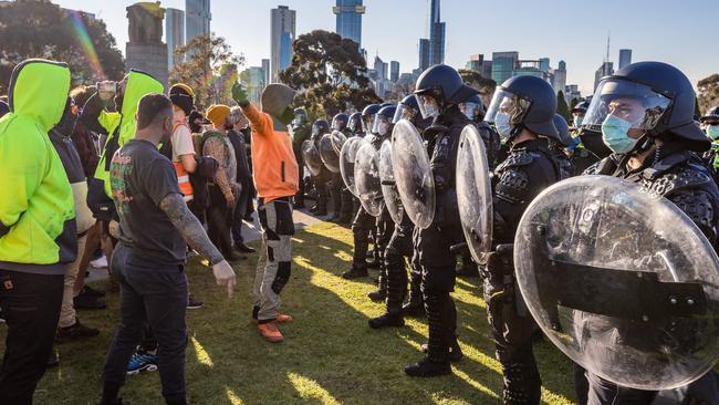 People claiming to be nurses and teachers say they will join construction workers in the protest. Picture: Jason Edwards