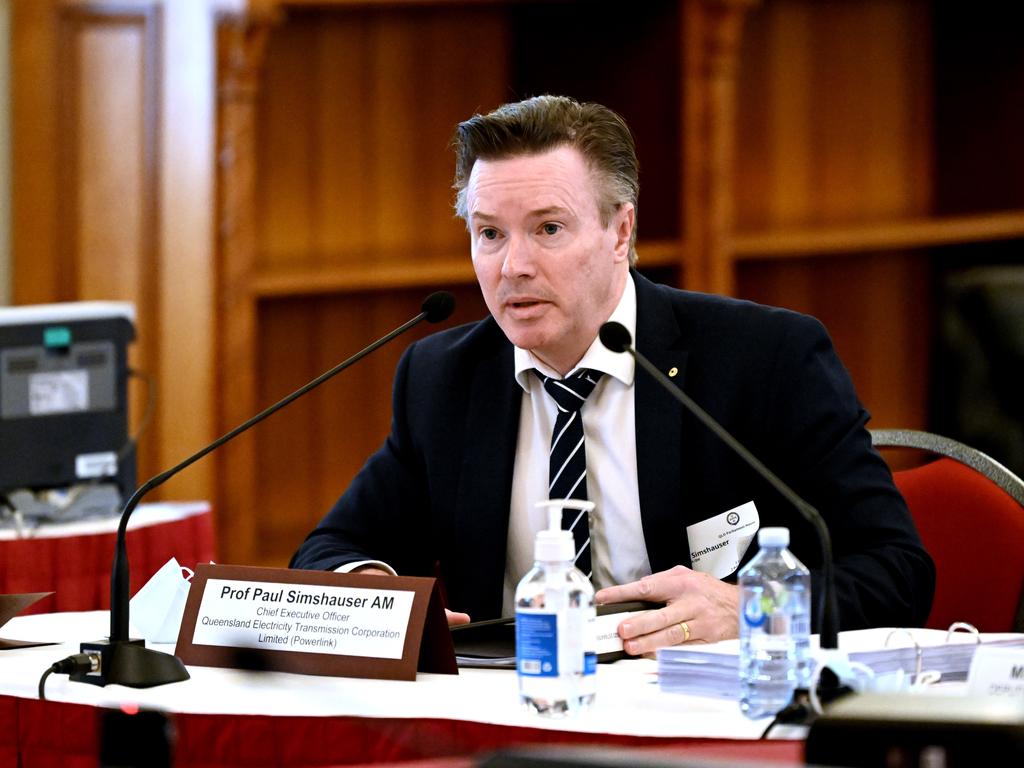 Prof Paul Simshauser during a Transport and Resources Committee Estimates hearing at Parliament House last year. Picture: NCA NewsWire / Dan Peled