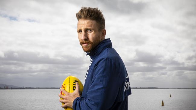 Zach Tuohy says it has been gut-wrenching to have friends lose jobs at Geelong. Picture: Nicole Cleary.