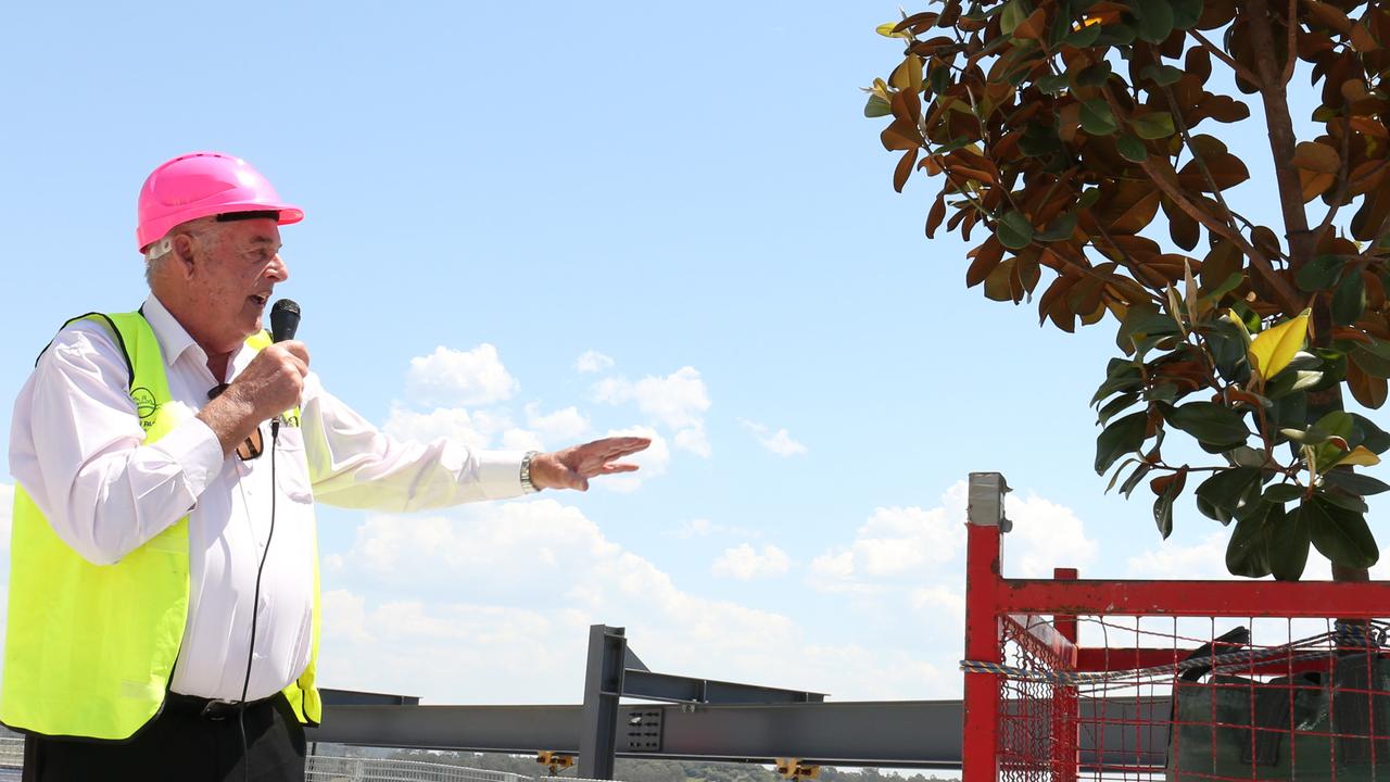 Tony Perich speaks at Oran Park in 2019. Picture: AAP IMAGE / Robert Pozo