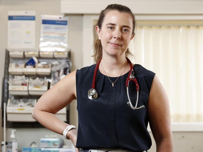 Dr Danielle McMullen GP practice Church Street Medical Practice in Newtown is taking part in the vaccine rollout later stages when doctors will be used to deliver the AstraZeneca jab. Picture: Jonathan Ng