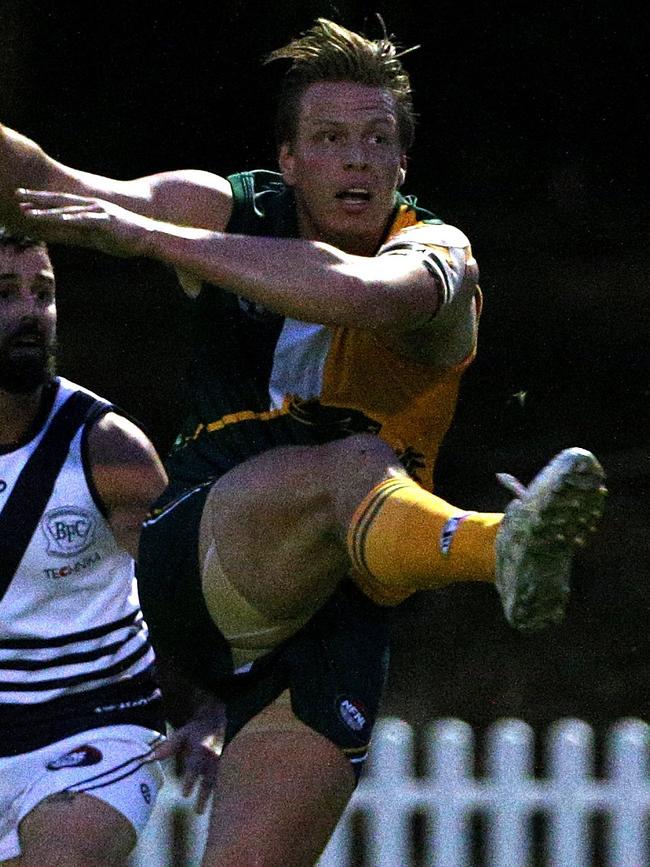 Kyle Galloway in action for Northcote Park. Picture: Hamish Blair