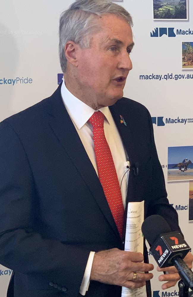 Mackay Mayor Greg Williamson says there is a critical shortage of tradies.Picture: Duncan Evans