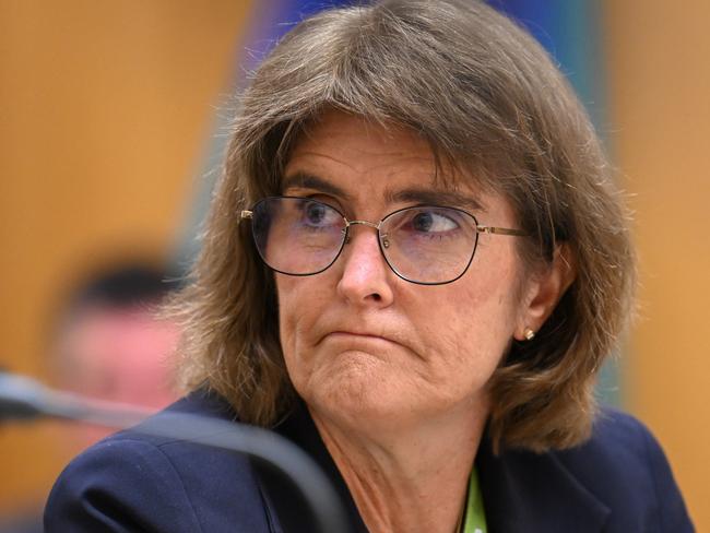 CANBERRA, AUSTRALIA - NewsWire Photos - November 7, 2024: RBA Governor, Michele Bullock . 2024-25 Budget estimates at Parliament House in Canberra. Picture: NewsWire / Martin Ollman