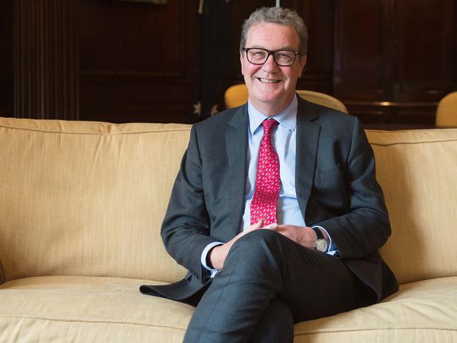 The Australian High Commissioner to The UK Alexander Downer pictured in his office at the High Commission of Australia in London, UK. Picture: Ben Stevens / i-Images