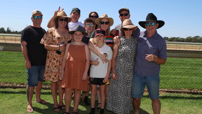 The Courts Family attend the 2024 Echuca Cup races Picture: Brendan Beckett