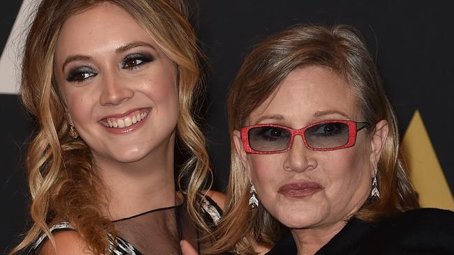 Actress Billie Lourd lost her mother Carrie Fisher in 2016 from a heart attack. Picture: Kevin Winter/Getty Images