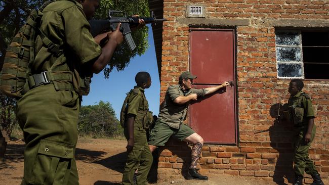 Damien Mander, former Australian SAS member, is the founder of Akashinga. Picture: Brent Stirton