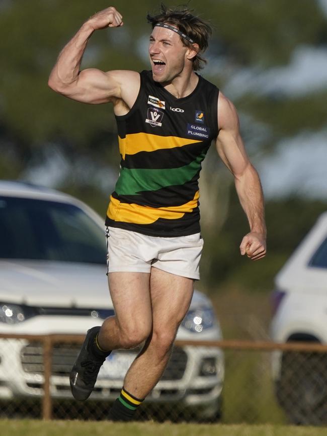 MPFNL: Action from the clash between Frankston Bombers and Dromana. Picture: Valeriu Campan