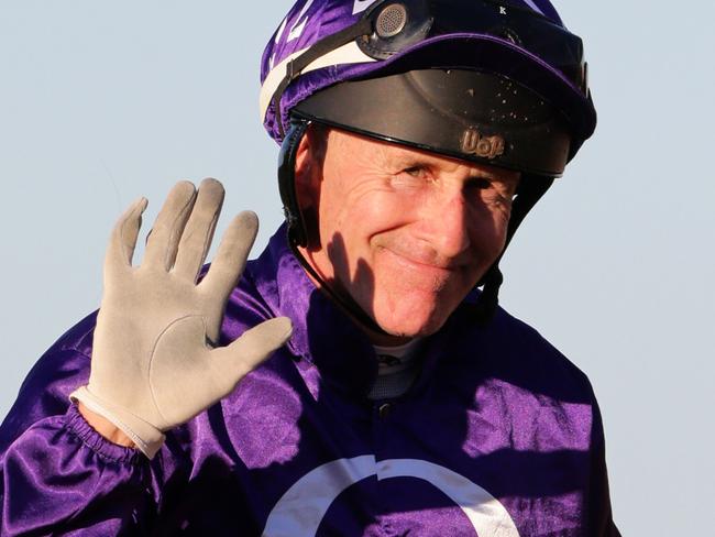 Winner race 7, #8 Angel Dancer ridden by Jeff Lloyd. Doomben races. Pic Darren England.