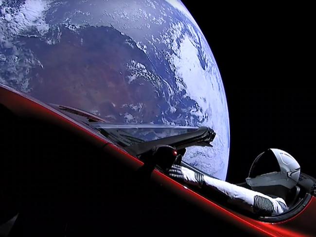 This still image taken from a SpaceX lifestream video shows 