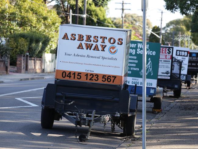 Advertisers have been parking in Frederick St for a long time. Picture: Craig Wilson