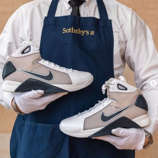 The shoes are expected to fetch more than $A32,000. @sothebys