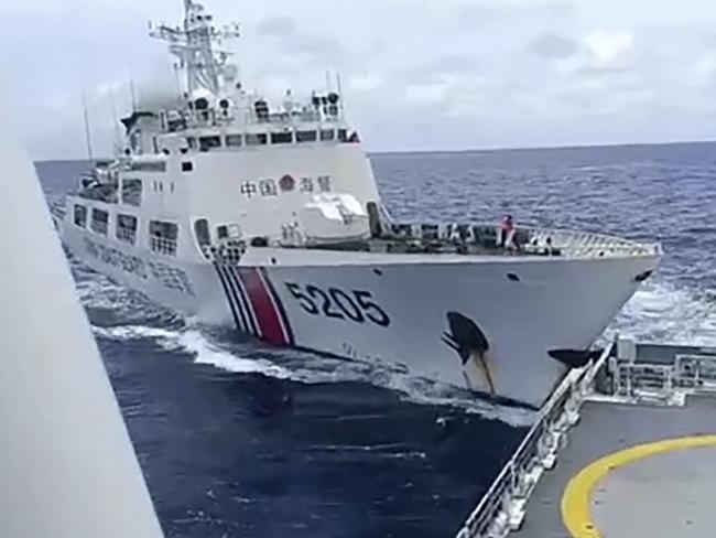 Beijing’s claim over virtually all of the South China Sea, one of the world’s busiest maritime routes, is a point of fierce contention with several Southeast Asian nations, including the Philippines and Vietnam. (Photo by Handout / Philippine Coast Guard (PCG) / AFP)