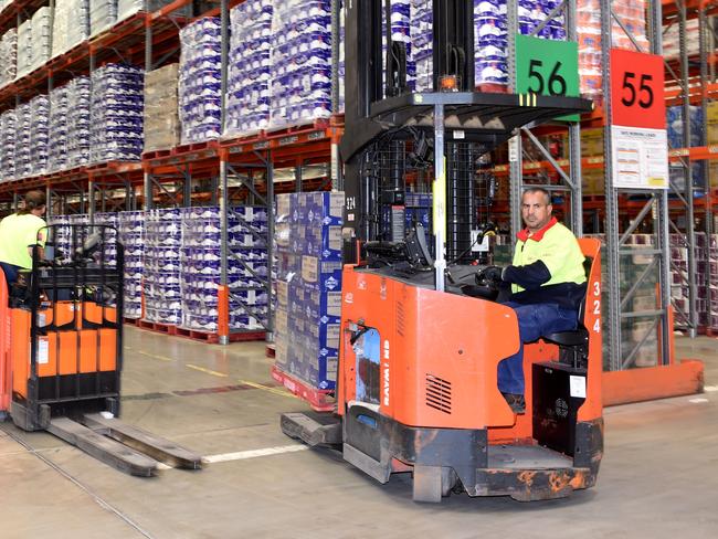 Demand for groceries has been the equivalent of three Christmases back to back in a space of three weeks. Picture: Tony Gough