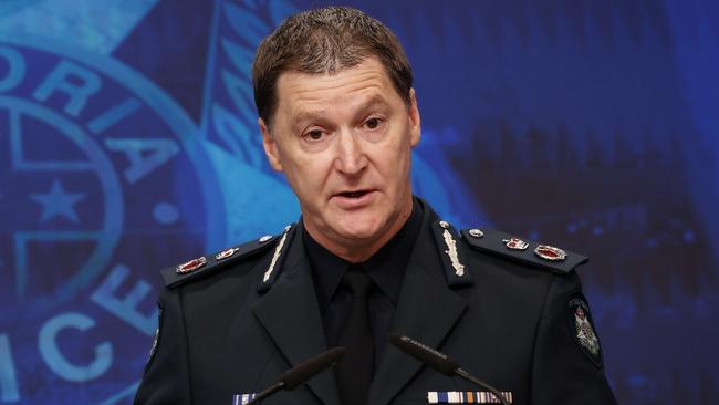 Victoria Police Chief Commissioner Shane Patton. Picture: Ian Currie