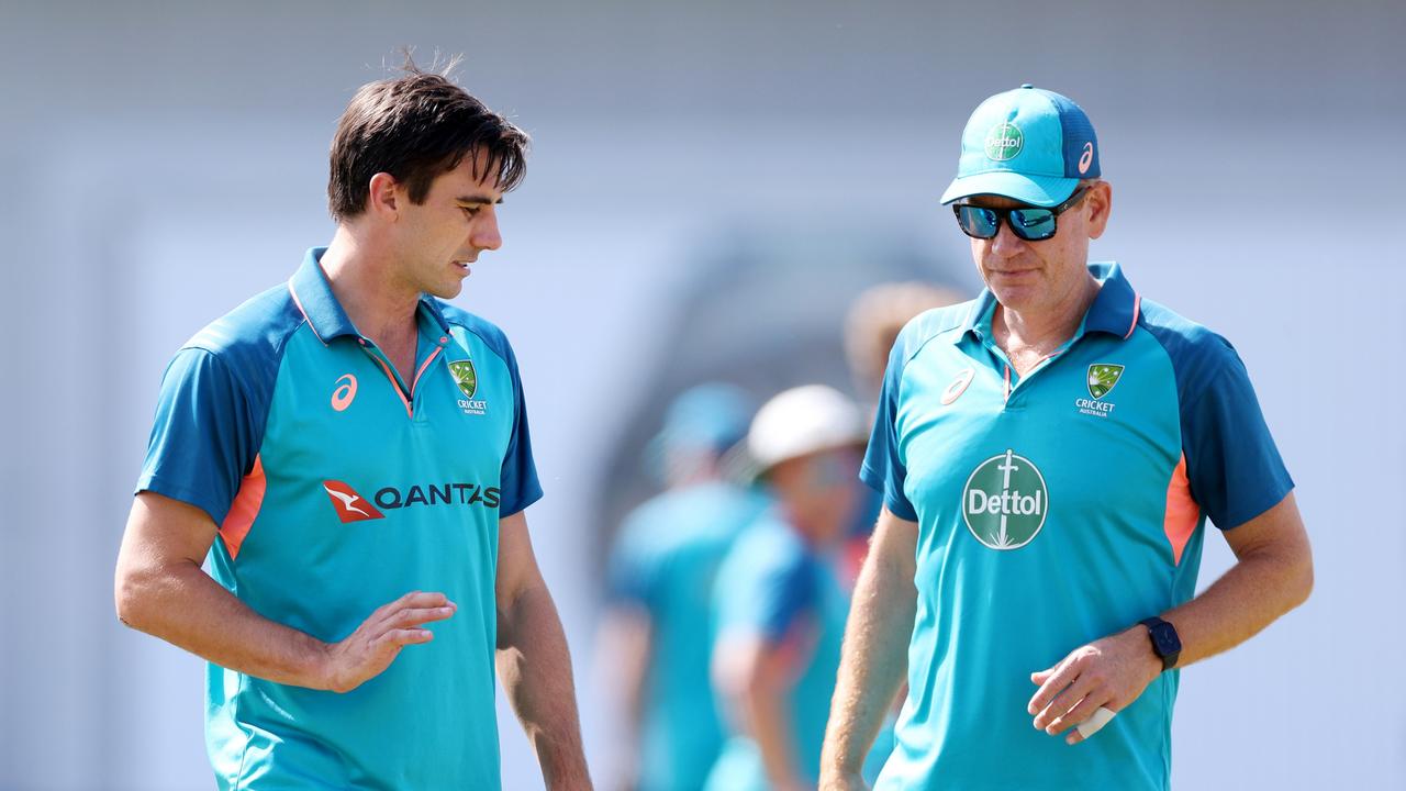 Cummins and coach Andrew McDonald were under huge pressure late in the 2023 series. (Photo by Richard Heathcote/Getty Images)