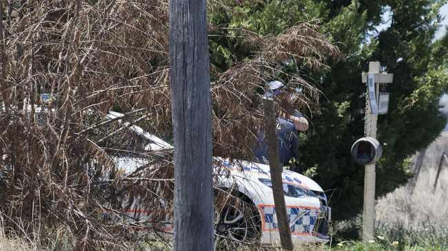 Police are waiting on the results of a post mortem of a three-year-old girl found dead at a New England Highway property at Cambooya on November 6. Picture: Nev Madsen.