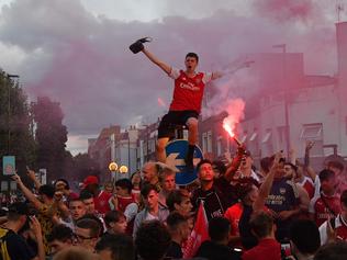 Chaos unfolds as fans take over streets