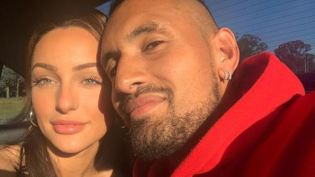 Nick Kyrgios and Chiara Passari have been separated in their quarantine hotel in Adelaide, after returning from the US. Picture: Instagram