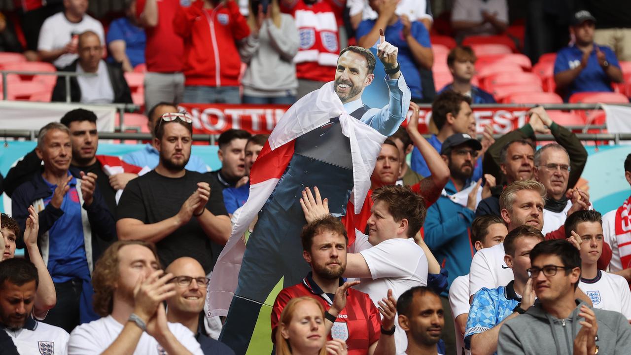 Crowds packed into London’s Wembley Stadium for a match between England and Germany during the Euro 2020 Championship. Picture: Catherine Ivill/Getty Image