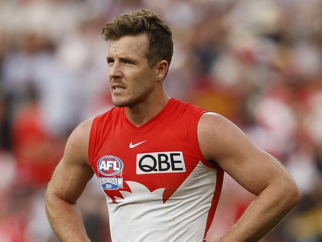 Sydney's Luke Parker has requested a trade to North Melbourne. Picture: Phil Hillyard