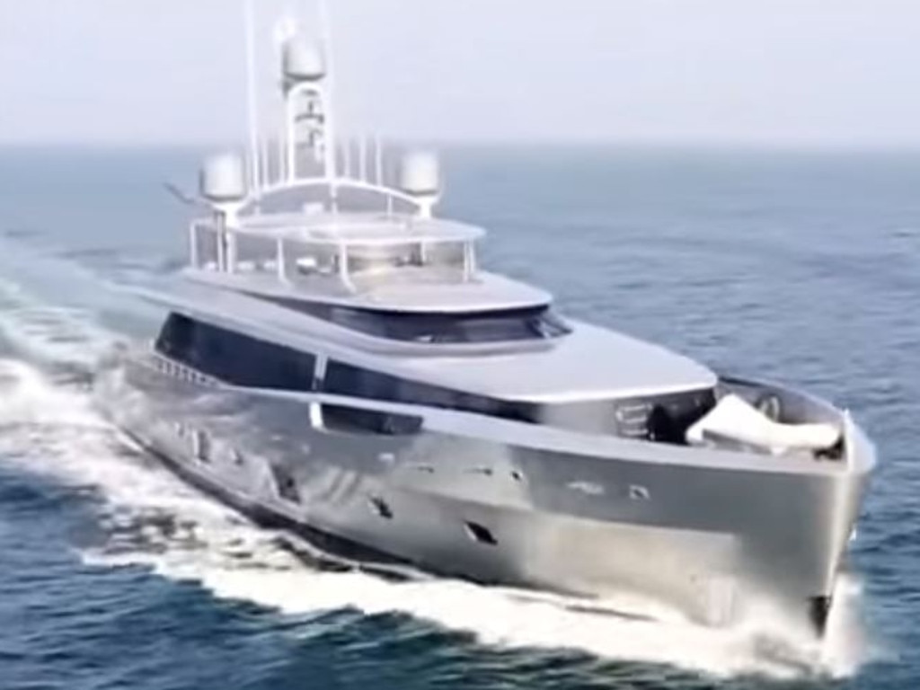 Vladimir Putin's yacht. Picture: BBC