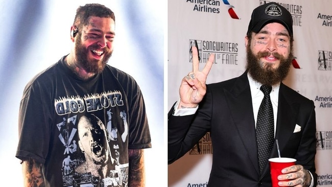 Post Malone has lost 27 kilograms. Picture: Getty Images