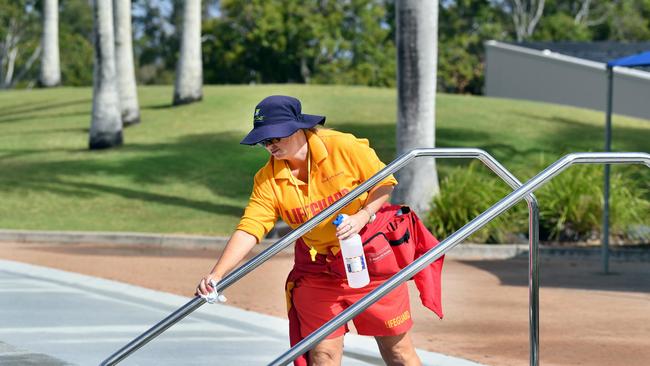 Vandals gained access to Hervey Bay Aquatic Centre by damaging a fence on Wendesday night. Photo: Alistair Brightman