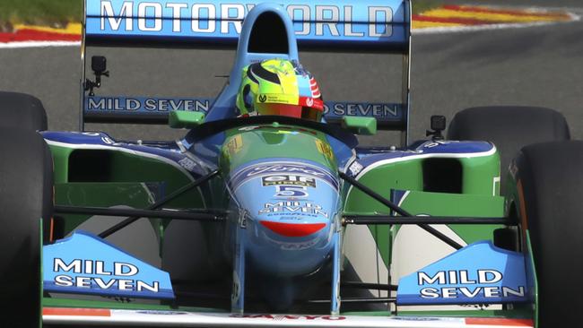 Mick Schumacher took Michael’s 1994 F1 title-winner out ahead of the Belgian GP.