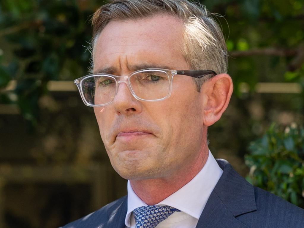 SYDNEY, AUSTRALIA - NewsWire Photos JANUARY 12, 2023: NSW Premier Dominic Perrottet addresses the media at Parliament house in Sydney as he admits to the public that he wore a Nazi costume to his 21st birthday. Picture: NCA NewsWire / Seb Haggett