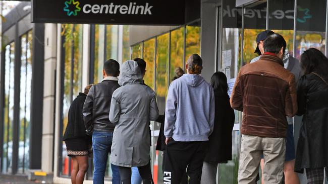 A wave of company collapses could follow the end of pandemic-related assistance. Picture: William West/AFP