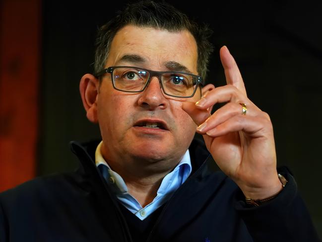 MELBOURNE AUSTRALIA - NewsWire Photos JULY 21, 2023: Victorian Premier Dan Andrews is seen during a press conference in Mannerim. Picture: NCA NewsWire / Luis Enrique Ascui