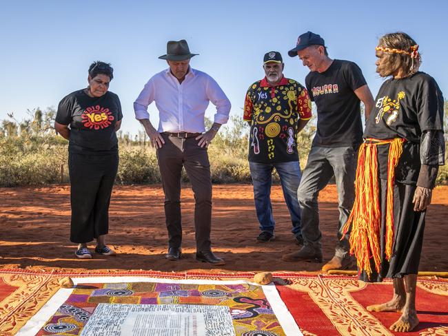 The notion of the Voice comes from the Uluru Statement from the Heart. Picture: AFP