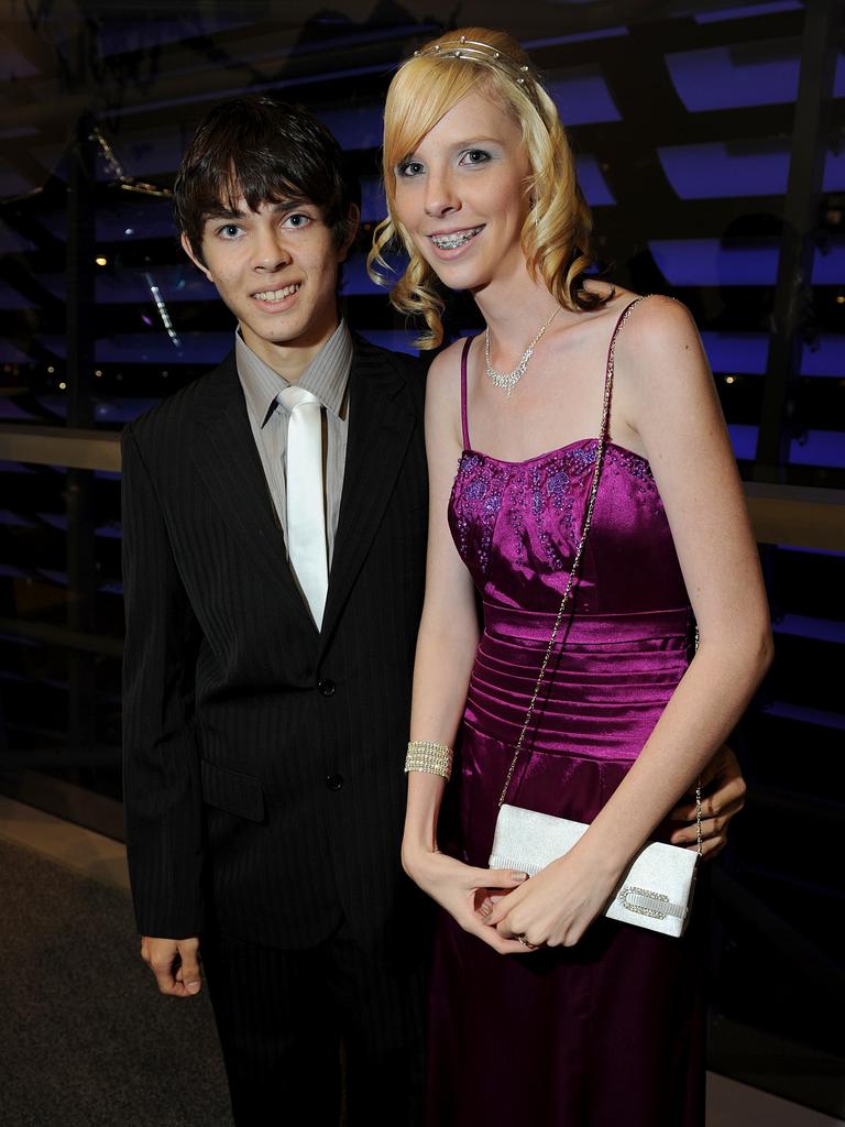 Adam Matheson and Sam Work at the 2009 Casuarina Senior College formal. Picture: NT NEWS