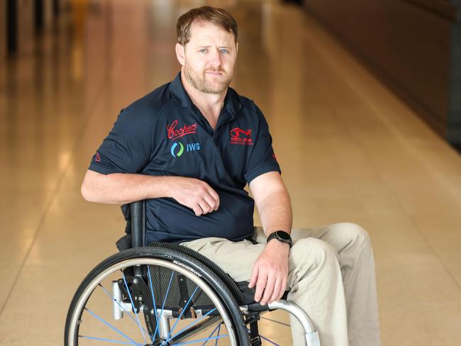 Richard Davis came off his motorbike in the Flinders Ranges. Picture: Russell Millard Photography