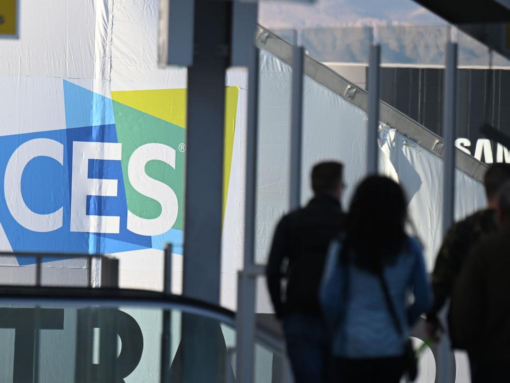 Attendees arrive at the Las Vegas Convention Center monorail station ahead of the CES 2019 technology show. Picture: Robyn Beck/AFP