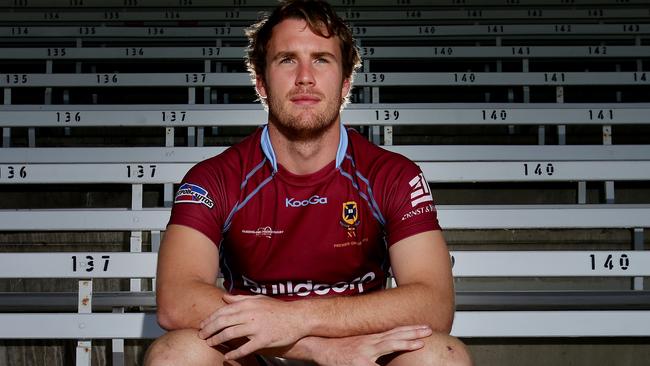 Uni lock David McDuling. Premier Rugby announcement at Ballymore. Pic Peter Wallis