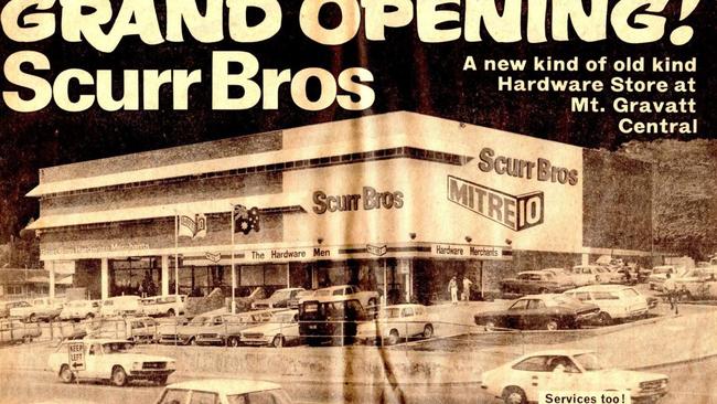 The Scurr Bros store at Mt Gravatt. Pictured: An advert in the Sunday Mail promoting the opening of the new store in 1973.