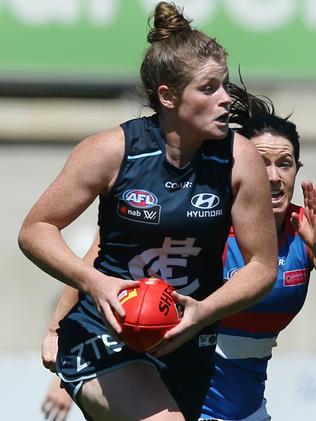 Carlton captain Brianna Davey. Picture: Wayne Ludbey