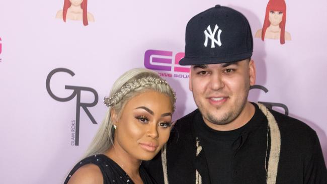 Just one month after becoming parents to a baby girl, Rob Kardashian and Blac Chyna’s volatile relationship looks over good. Picture: Greg Doherty/Getty Images/AFP