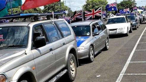 Images from this year's Australia Day convoy.