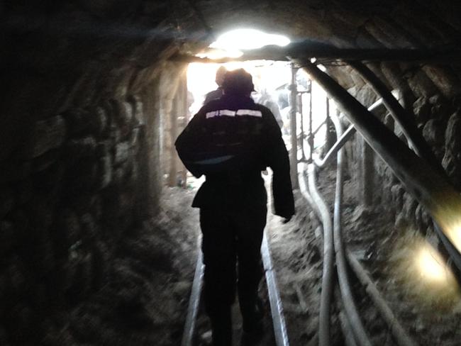 Inside a Bolivian mine. Picture: Matt Castell