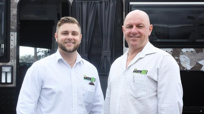 The business’s family roots have expanded with Carl Green’s son Jack (left) now the CEO.