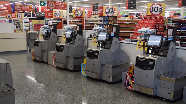 When Coles self-serve check-outs first arrived, replacing the ‘checkout chicks’.