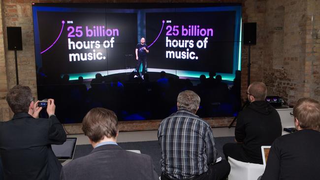 Spotify CEO Daniel Ek livestreamed the announcement across the world this morning.