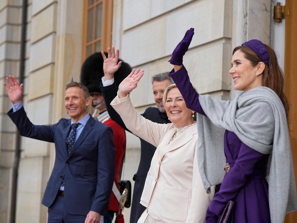 Queen Mary’s glamorous purple gown drew instant comparisons to an iconic Disney queen. Picture: AFP.