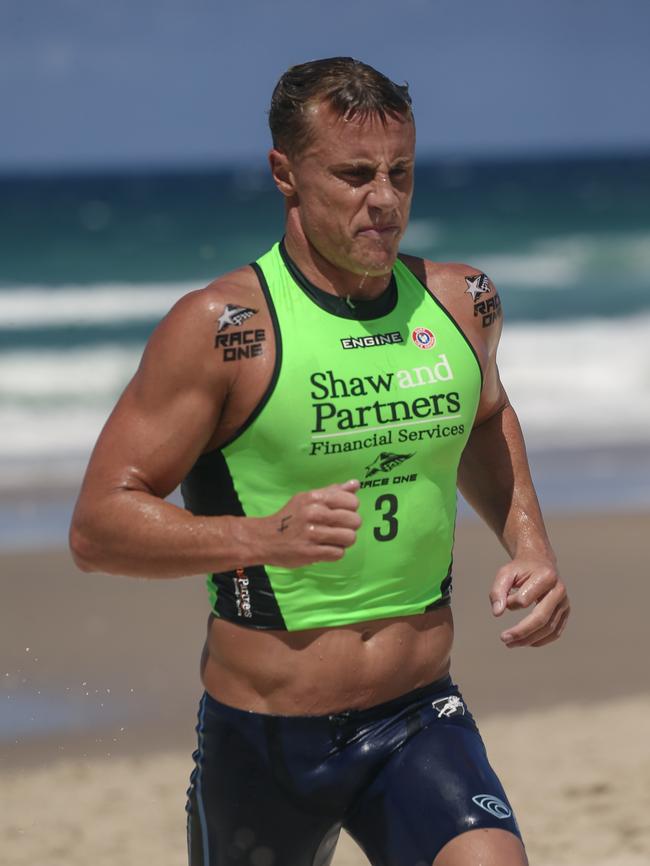 Mat Bevelaqua on Day 1 of the Shaw and Partners Iron Man /Woman Series at North Burliegh. Picture: Glenn Campbell