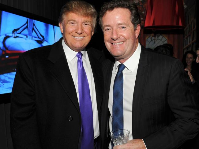 Piers Morgan is known for his chummy relationship with the US president.