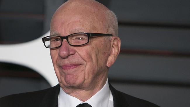 Rupert Murdoch arriving at the 2015 Vanity Fair Oscar Party in Beverly Hills, California. Picture: Adrian Sanchez-Gonzalez